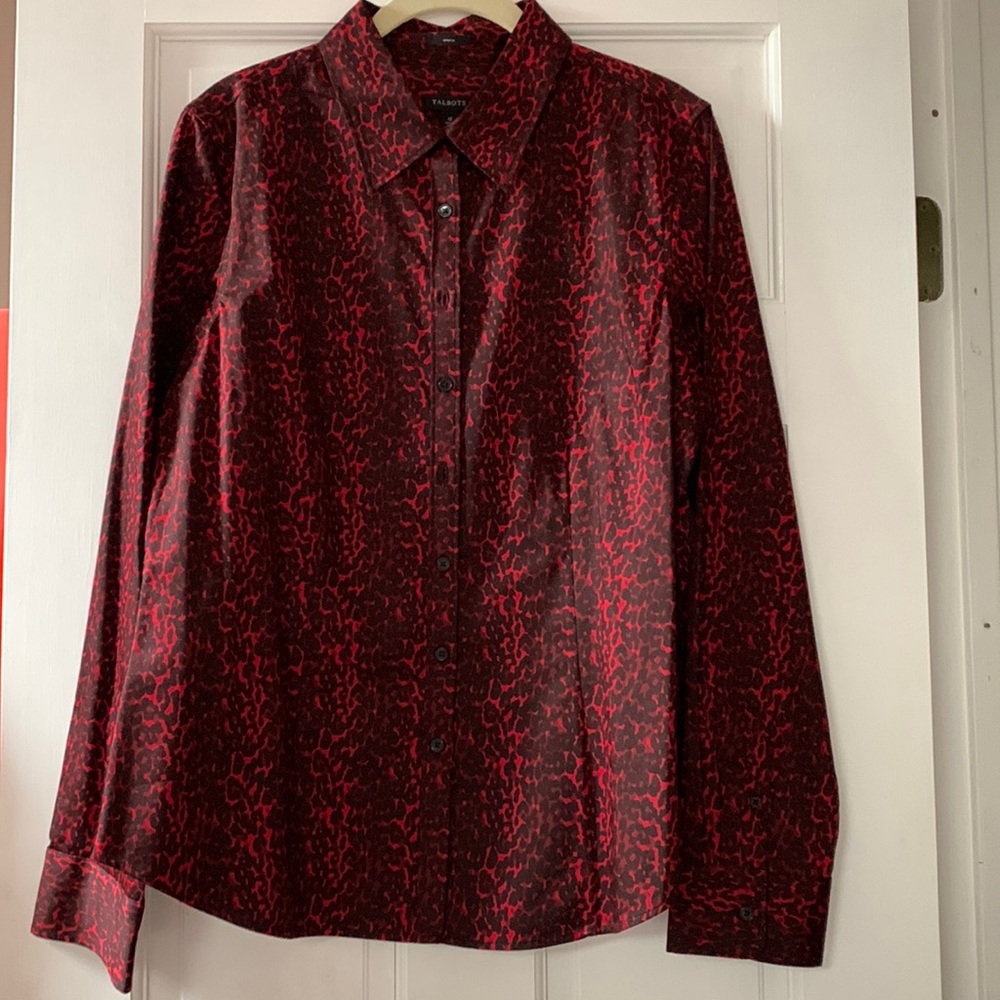 Talbots long sleeve button down shirt size 12